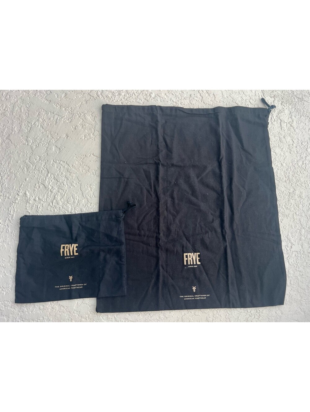 Frye Dust Cover Black Bag Lot Of 2.